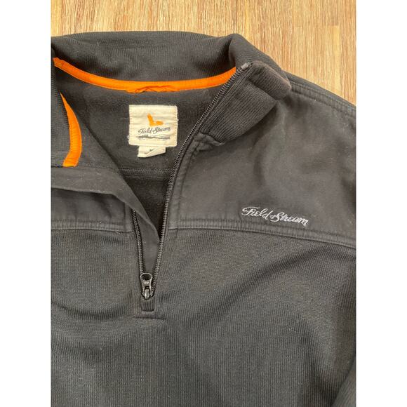 FIELD AND STREAM QUARTER ZIP SWEATER - MENS MEDIUM - Picture 3 of 11